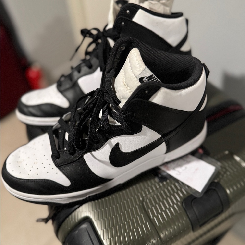 Nike Black and White High-Top Sneakers